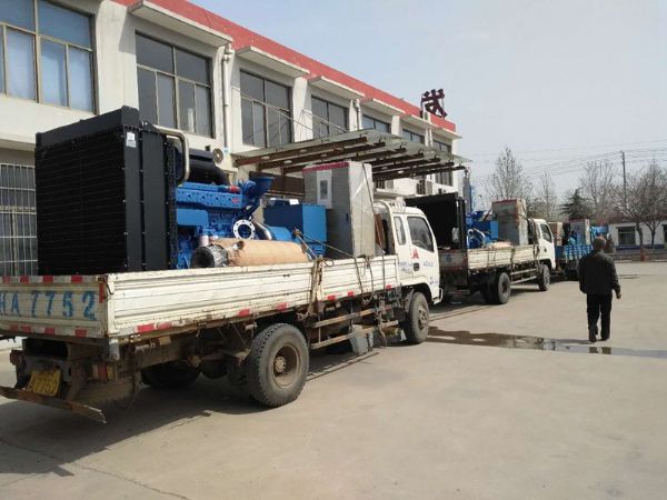 四臺精品玉柴機器發(fā)貨，配山東斯坦福電機。